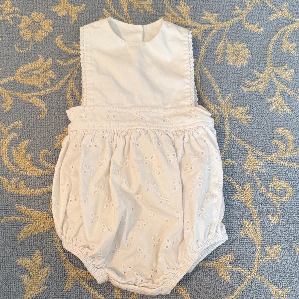 White Eyelet Bubble by Hannah Kate